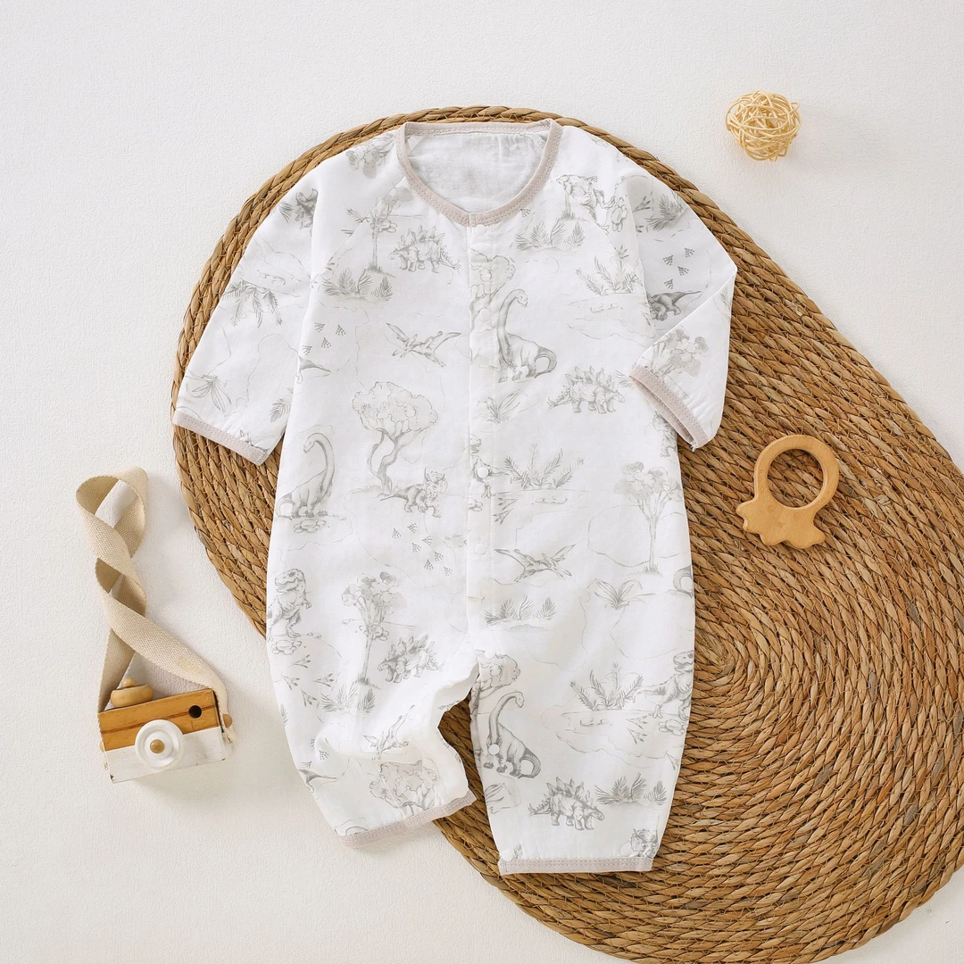 0088-【纱布-侏罗纪-长爬】-直播间宝宝秋衣连体链接专属