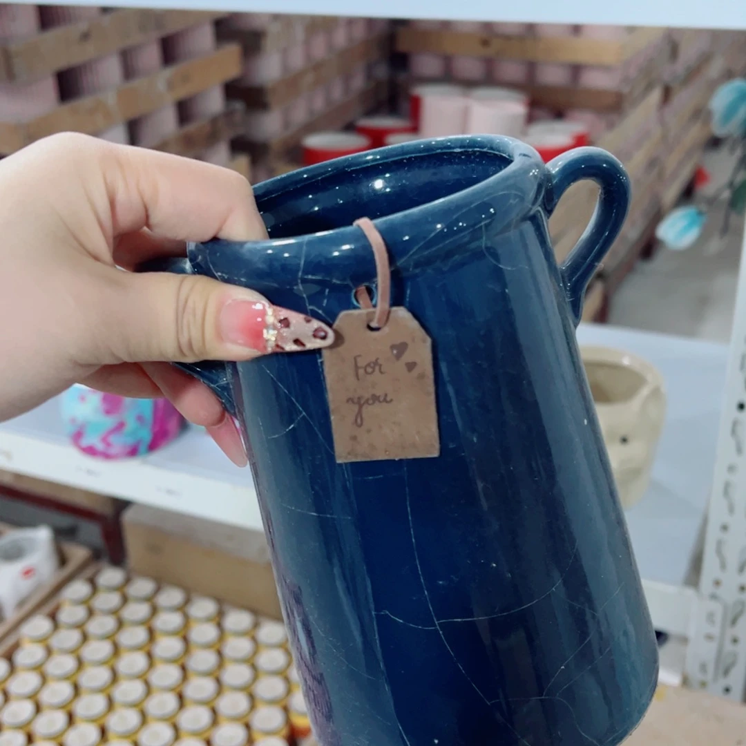 有孔，陶瓷花盆满10米包邮发货