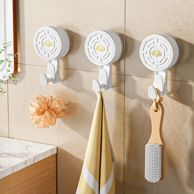 旋转吸盘挂钩免打孔强力承重真空粘钩厨房浴室卫生间墙壁毛巾无痕