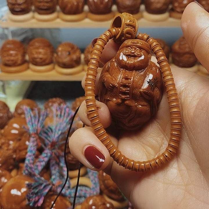 弄***儿手串/手链橄榄核地主财神➕链子