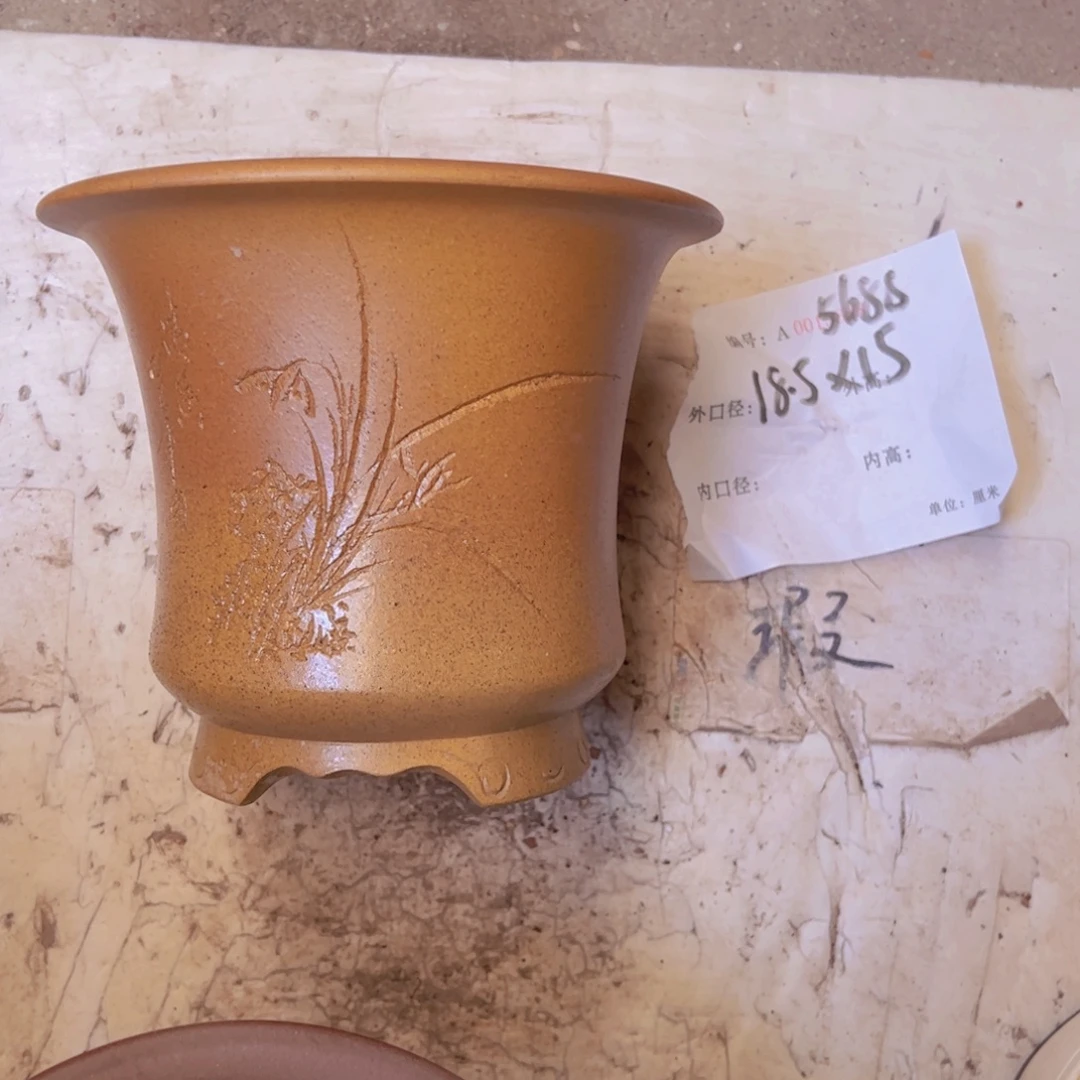 竹***韵紫砂花盆紫砂花盆