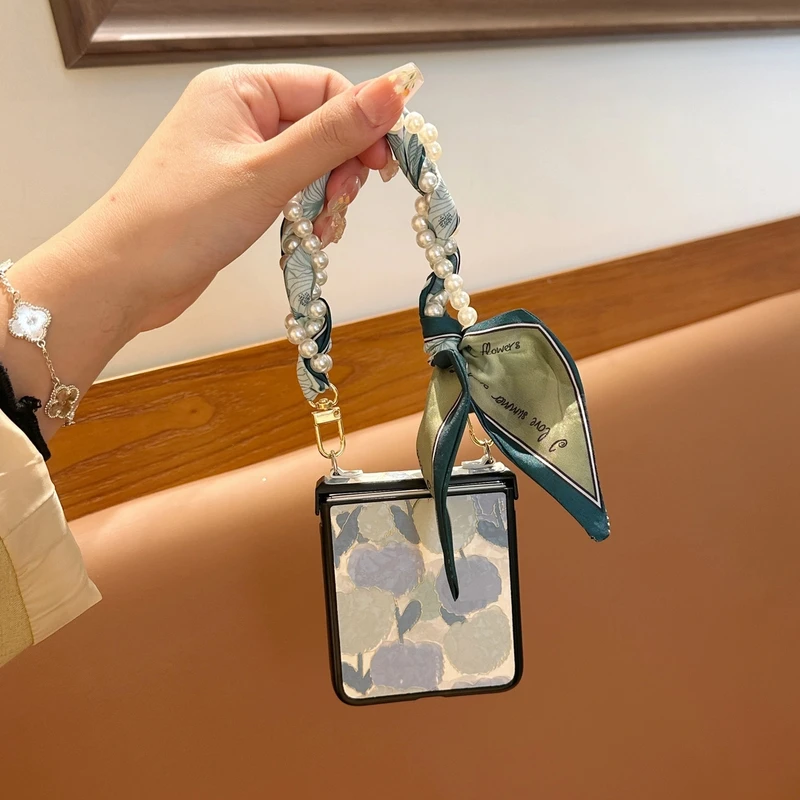 新浅绿郁金香适用华为Pocket2小米折叠全包手机壳荣耀magicvflip