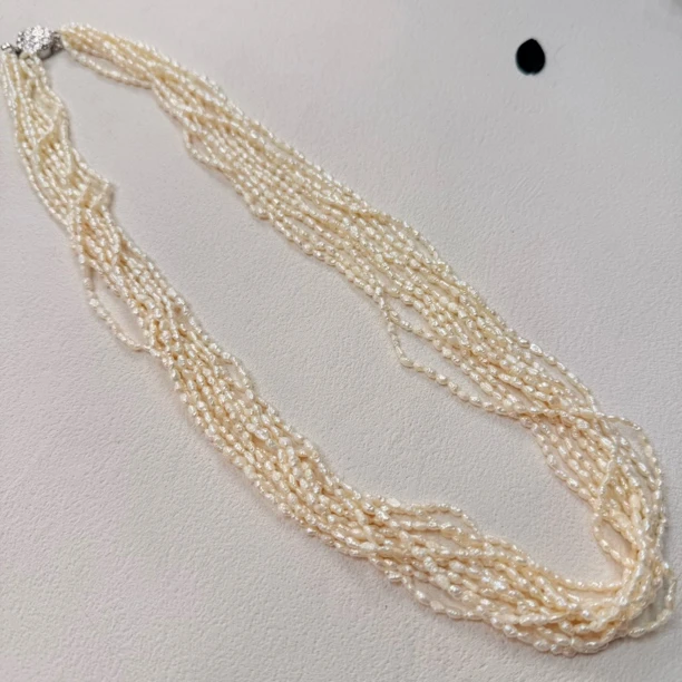 【六六中古】孤品多层淡水珍珠项链ew875链长61
