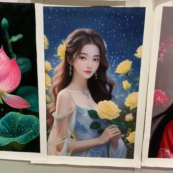 油画60*90手绘的阶段