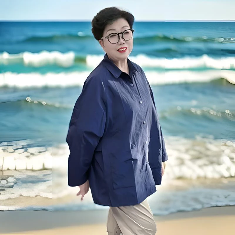 【贵丽坊】新品慵懒韩版春装宽松小众衬衣廓形设计感休闲上衣5140