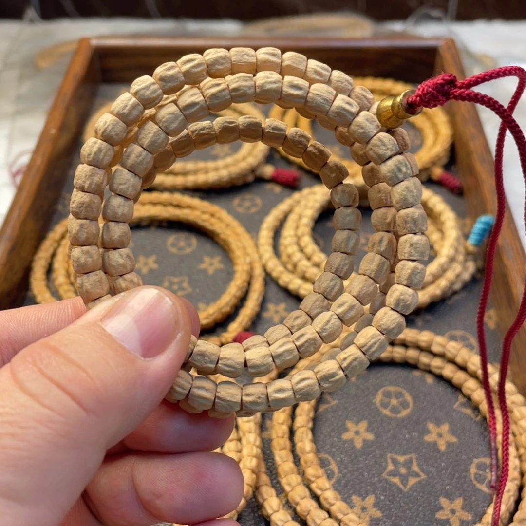 柏香籽/百香籽手串前**教柏香籽多圈6.5尺寸014