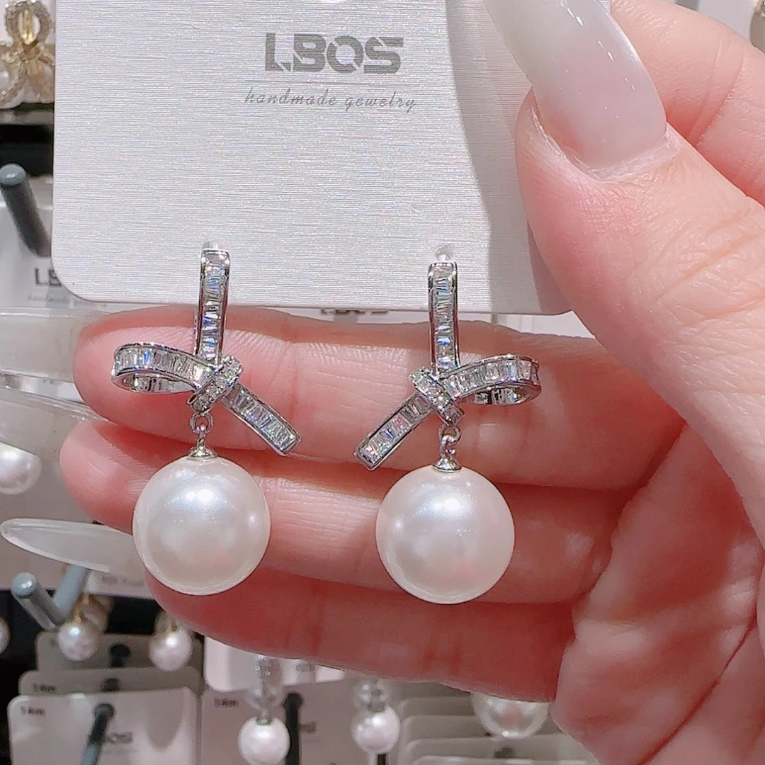 锆石铜合金925银耳环