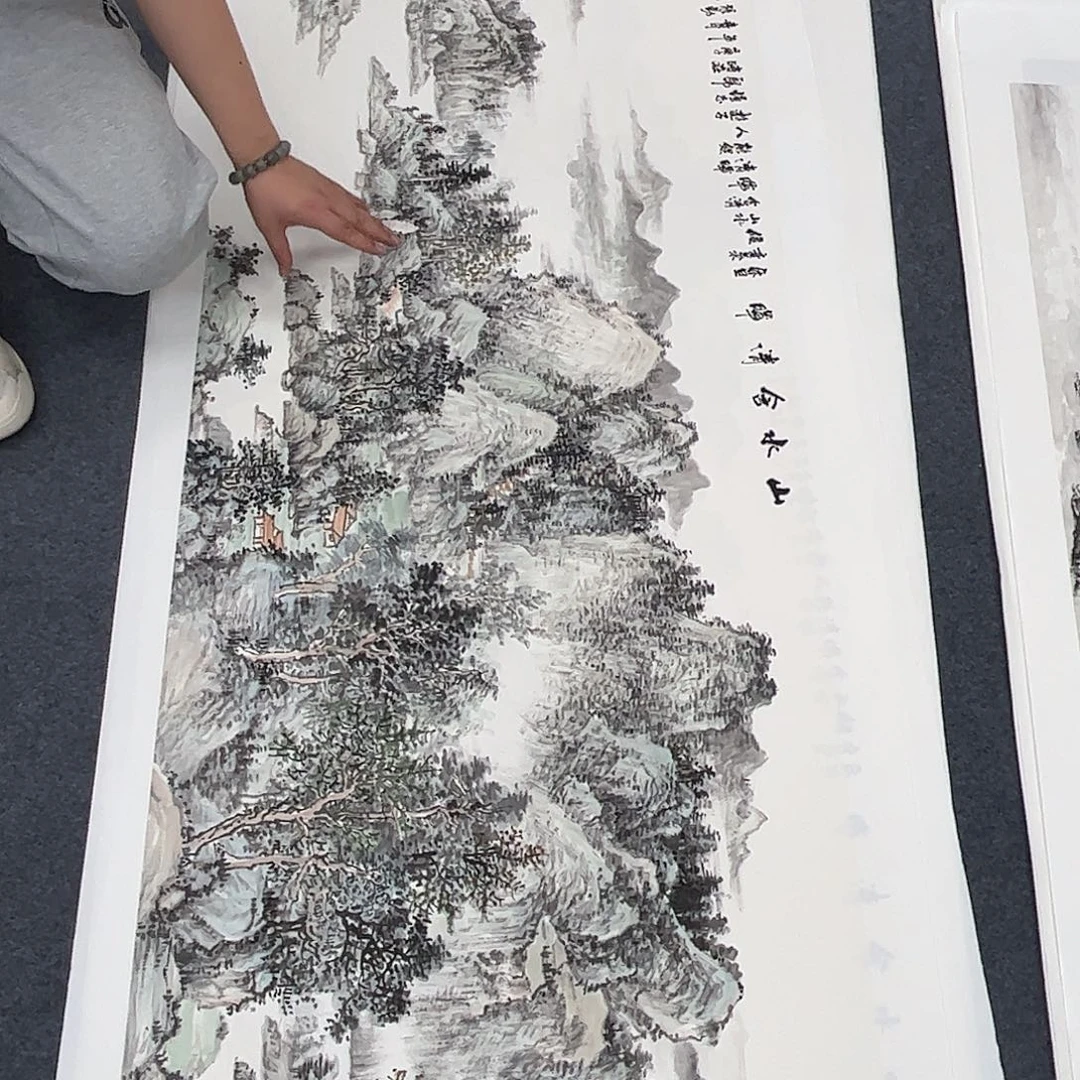 国画国画纯水绘作品
