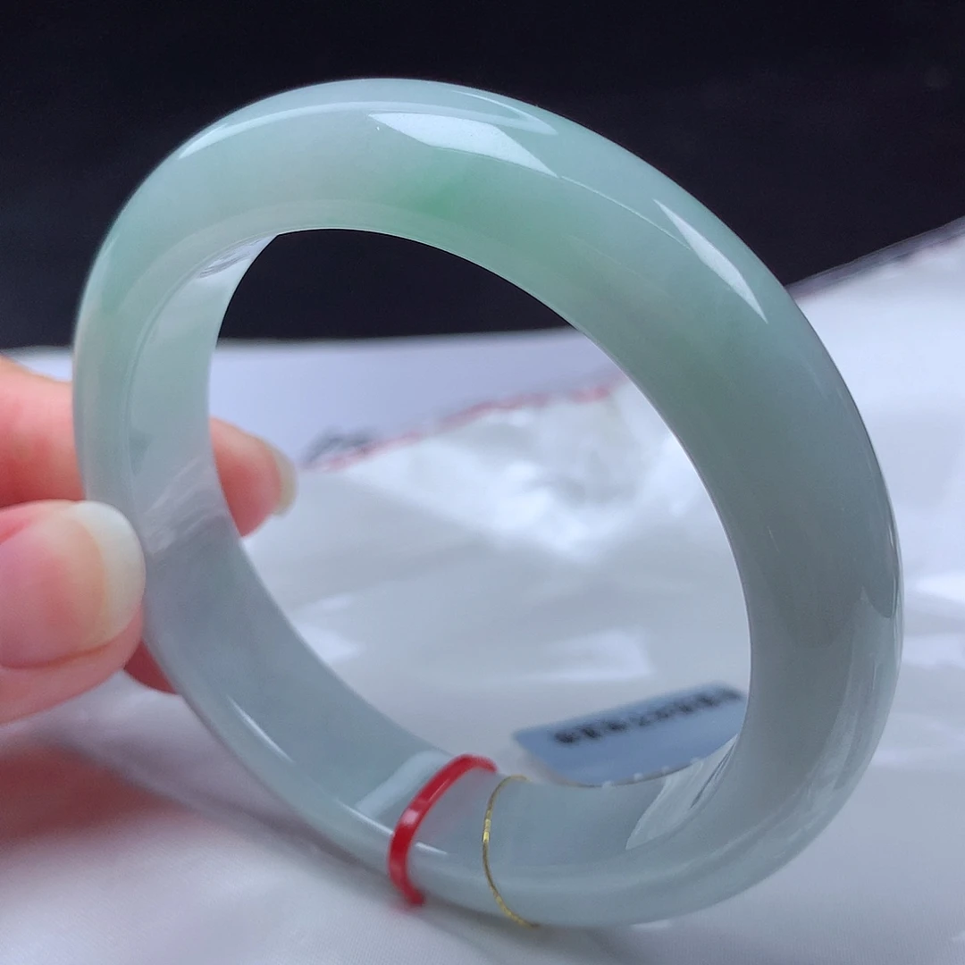 翡翠未镶嵌手镯56圈m112385