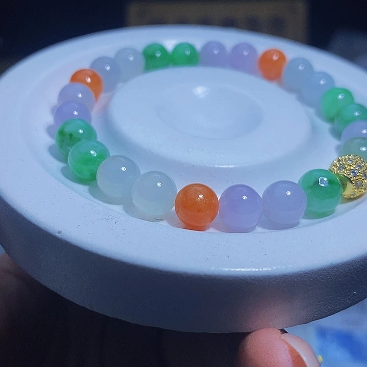 未镶嵌手串翡翠天然缅甸A货翡翠8