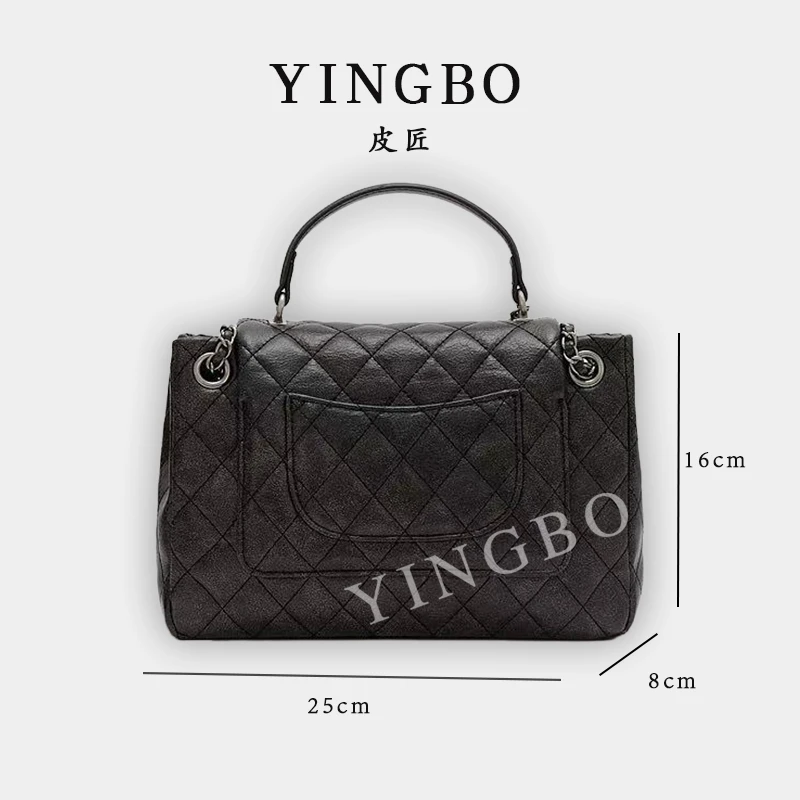 【英柏甄选】ZT-95031-游牧复古黑 然与纯小众设计感时尚百搭女包