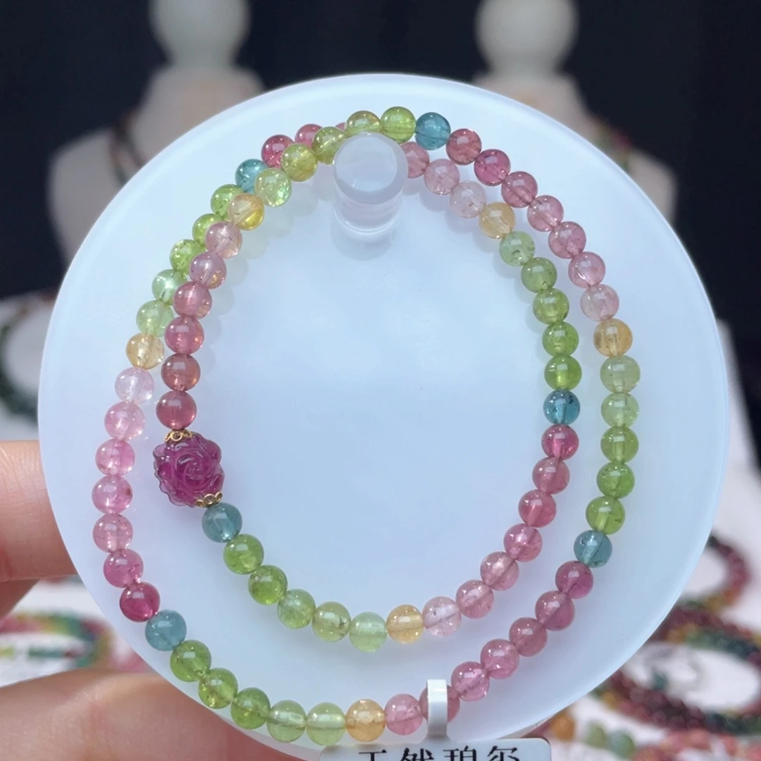 未镶嵌手串碧玺4.3mm±