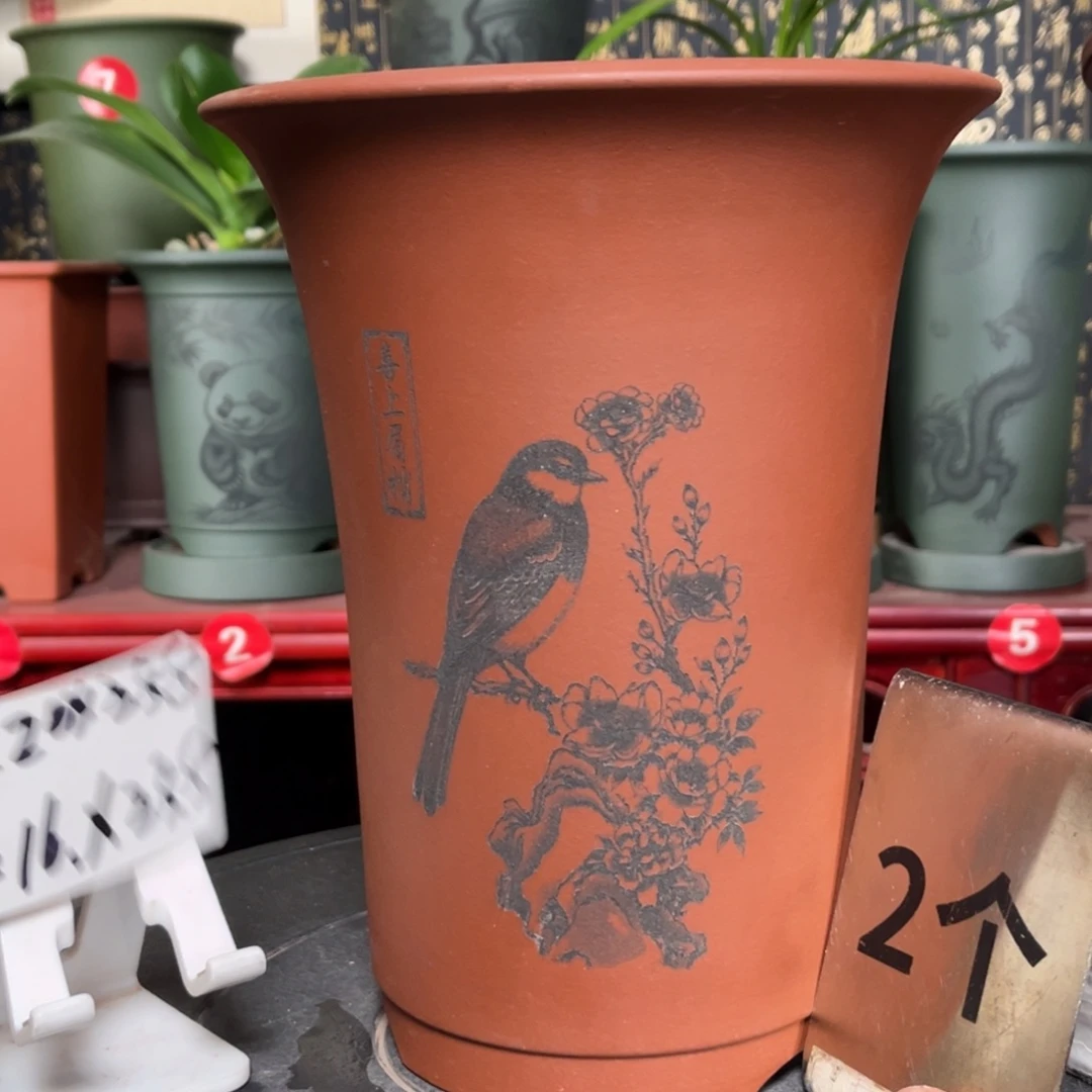 花盆紫砂紫砂花盆