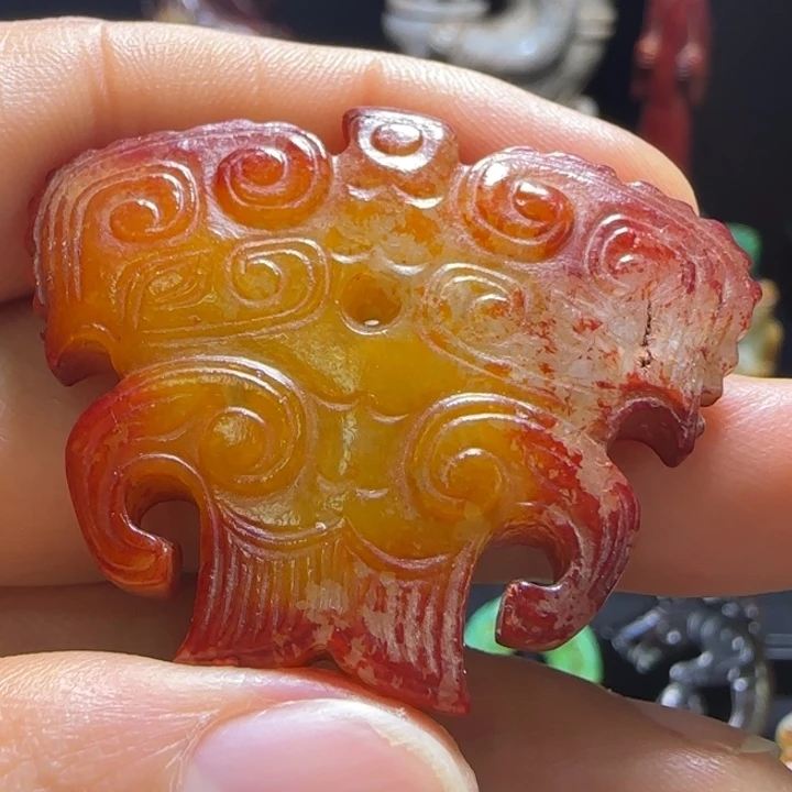 和田玉未镶嵌挂件