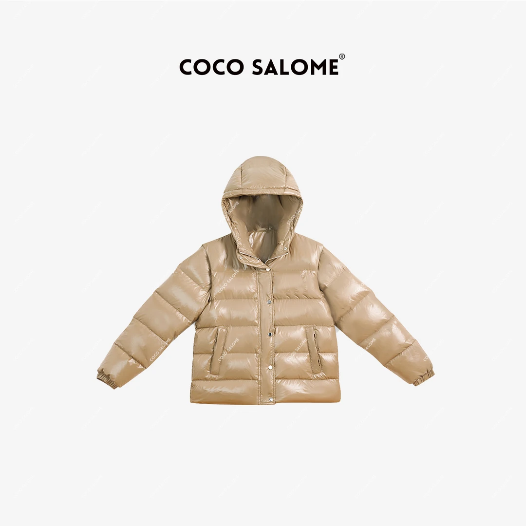 韩彬彬CS"莫奈花园"柔软超轻可拆卸两穿纯色连帽外套8995-(14)