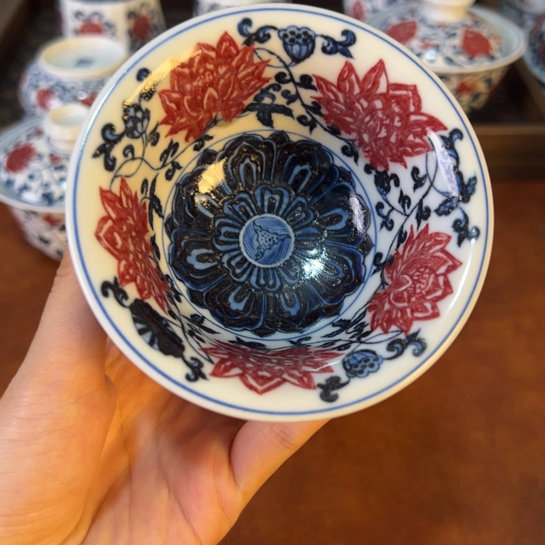 摆件景德镇茶器百宝箱手绘陶瓷