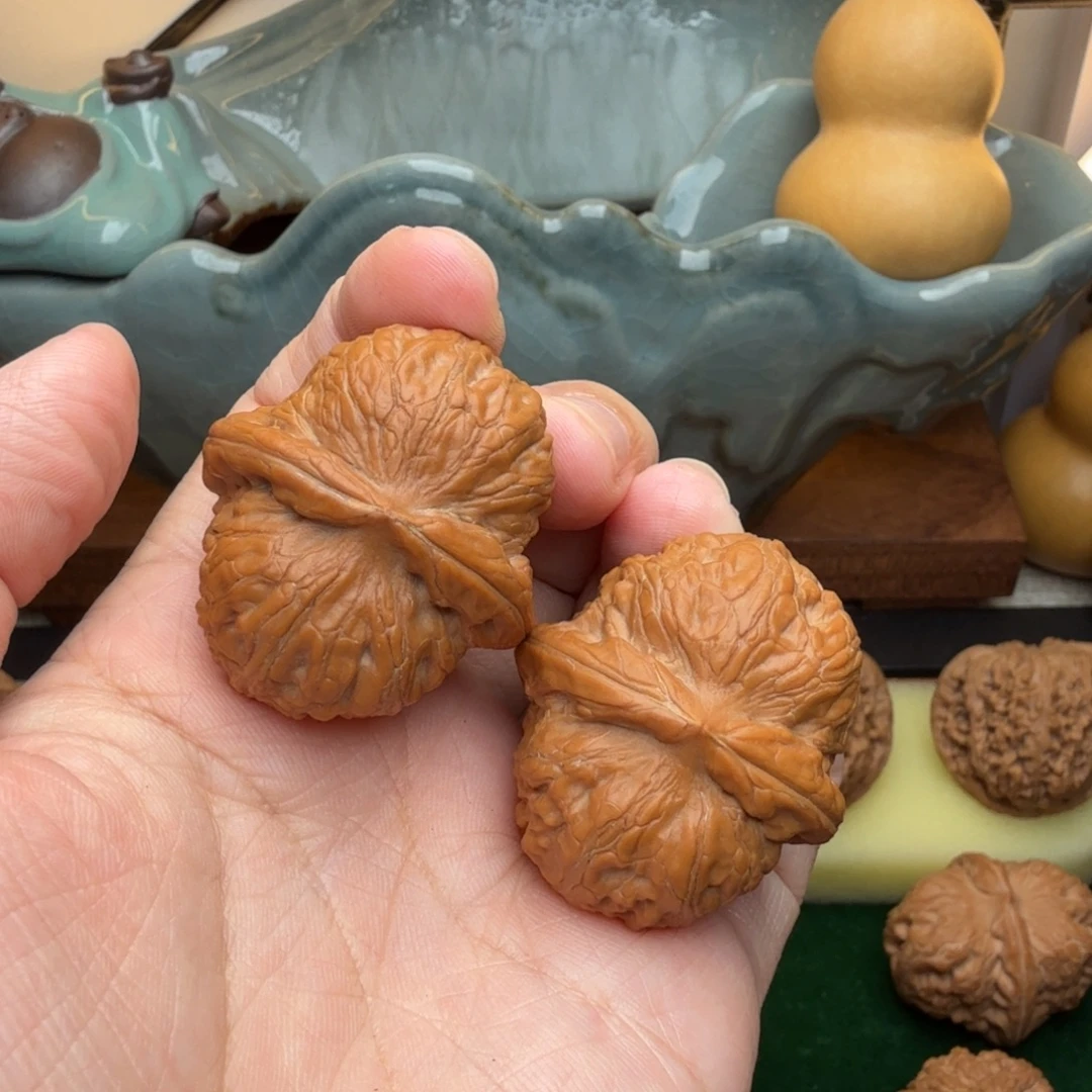 核桃文玩核桃吊坠平谷元宝38全品