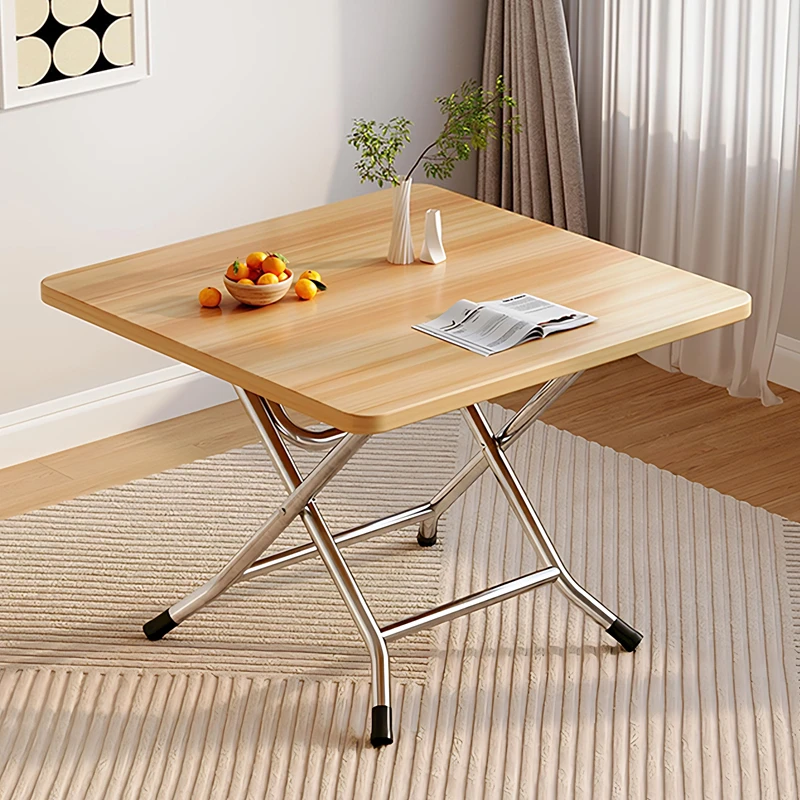 可折叠餐桌家用小户型简易饭桌户外便携摆摊出租屋折叠桌方小桌子