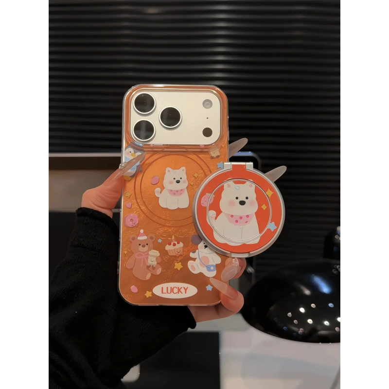 动物玩偶适用苹果17pro手机壳16pm漩涡IMD华为p80荣耀小米15红米k