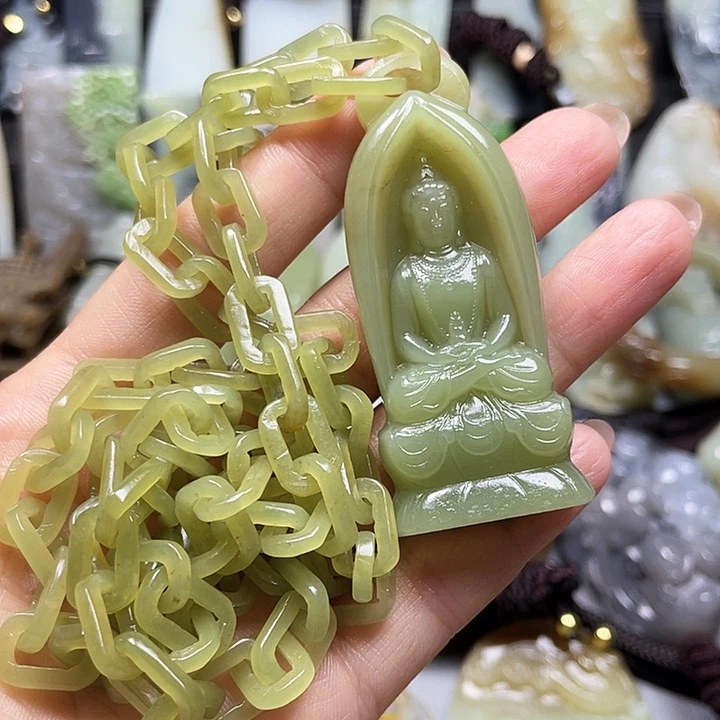 和田玉未镶嵌颈饰