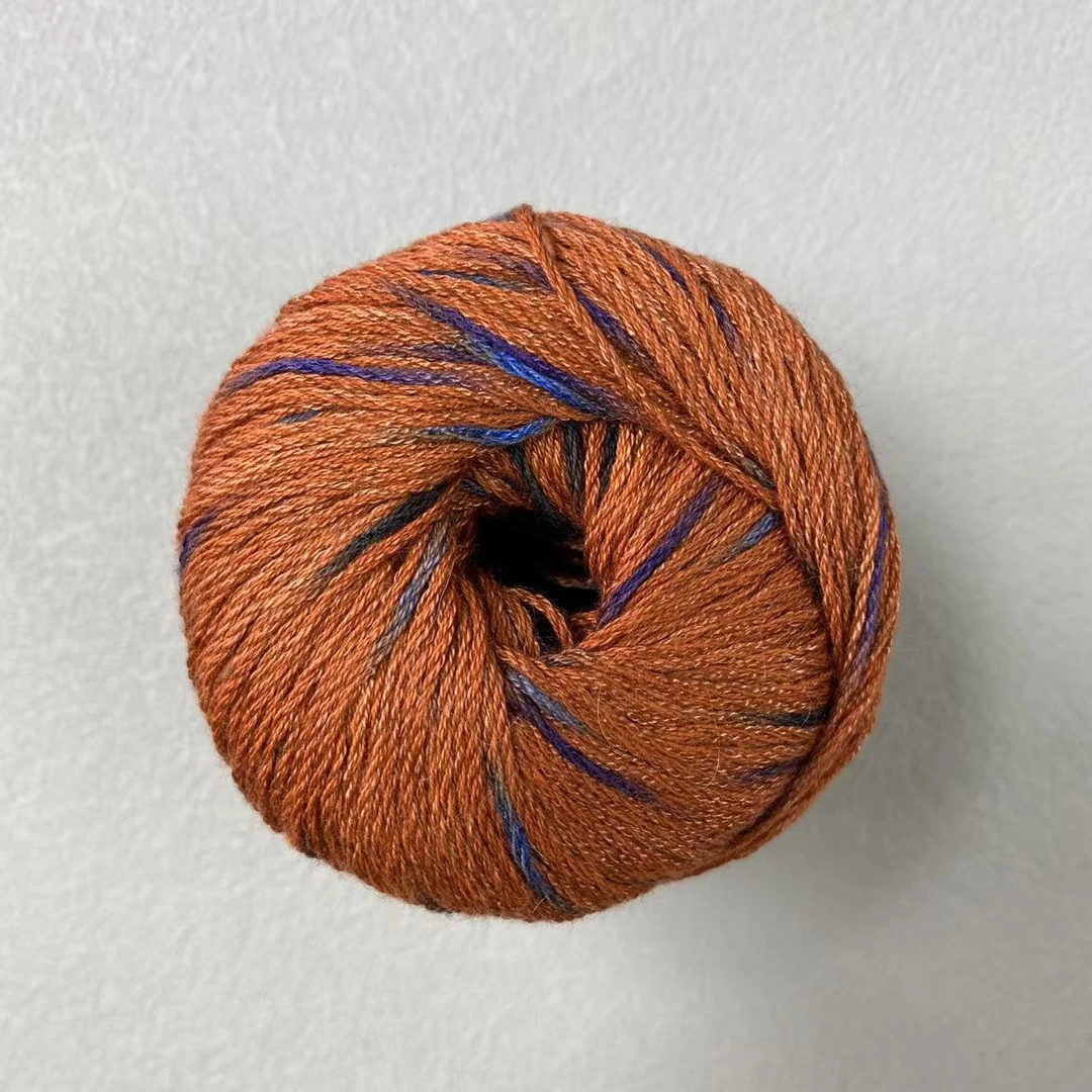 西班芽彩点真丝棉麻线