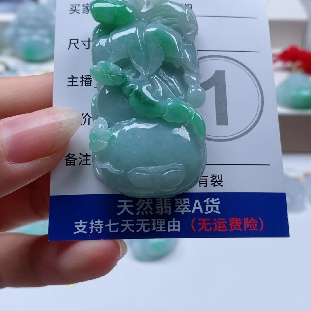 颈饰未镶嵌翡翠天然翡翠