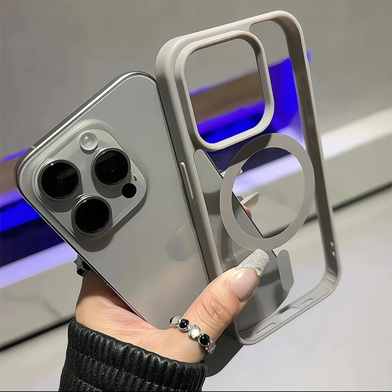 奥菲顿ins高级透明不发黄磁吸适用苹果16/15promax手机壳141312套