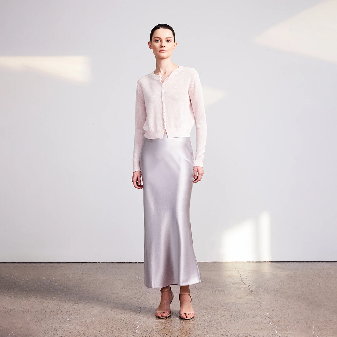 QIQIFUR 圆领绞花门襟针织衫春夏新款优雅气质高级感短款外套女