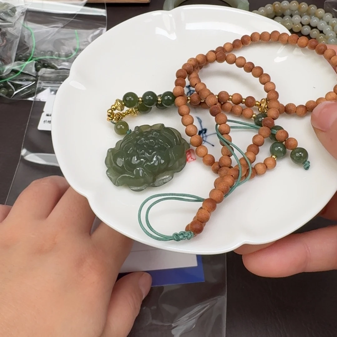 和田玉未镶嵌颈饰1219