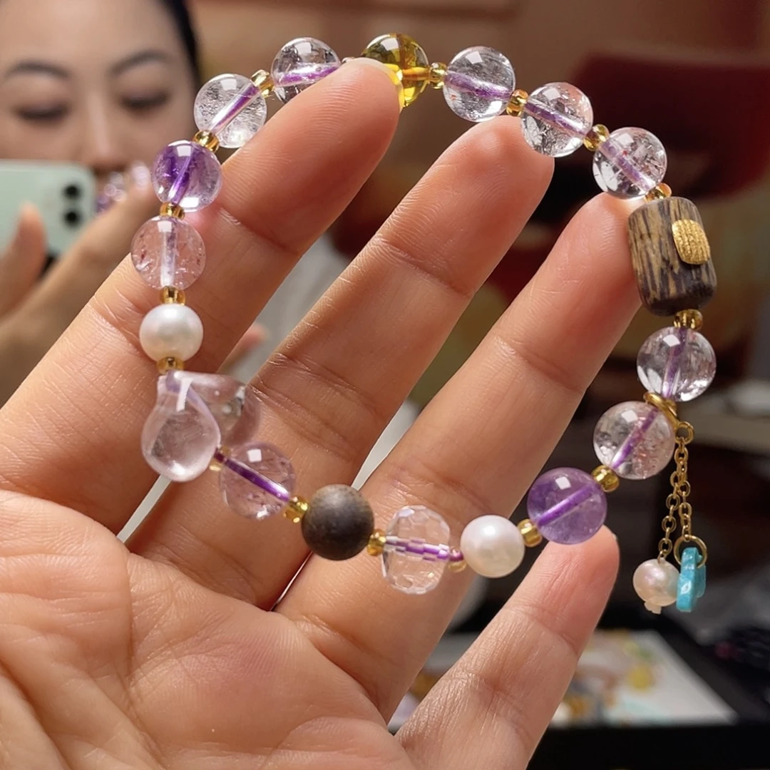 琥珀未镶嵌裸石手串