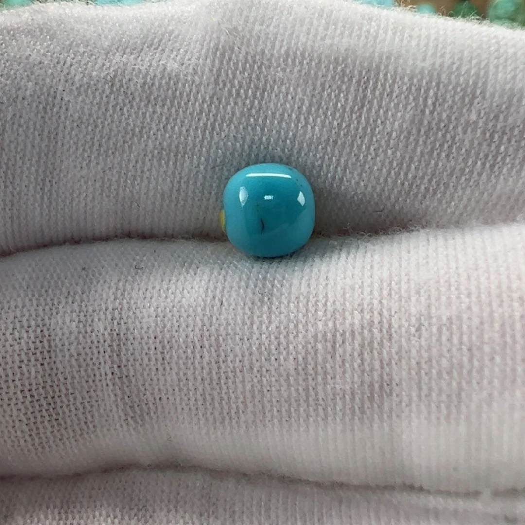 未镶嵌绿松石老型珠6.2x6mm