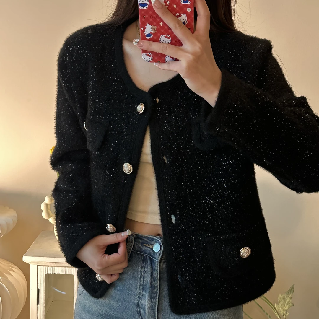 【733】秋冬时尚气质小香风女外套