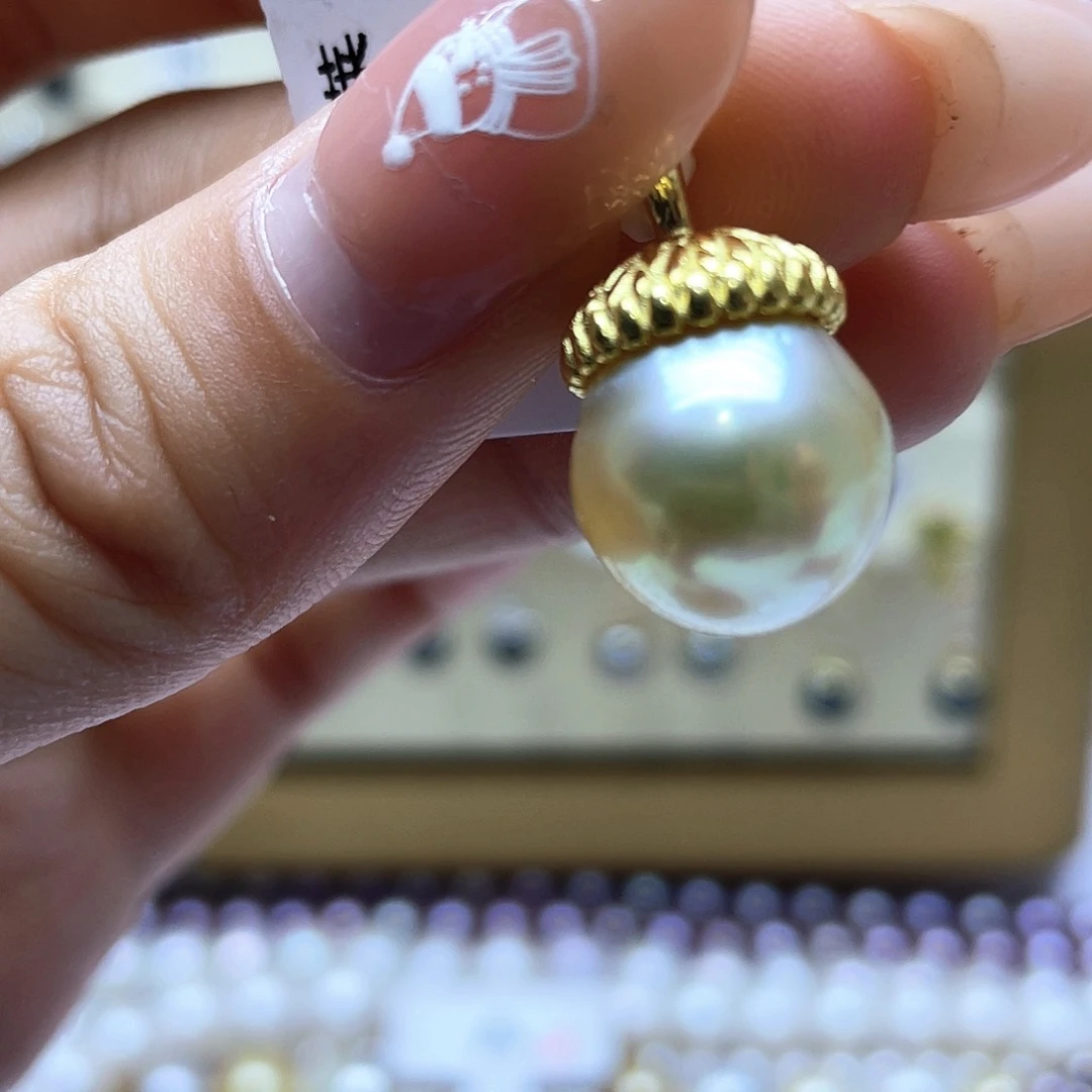 海水珍珠颈饰银S925镶嵌