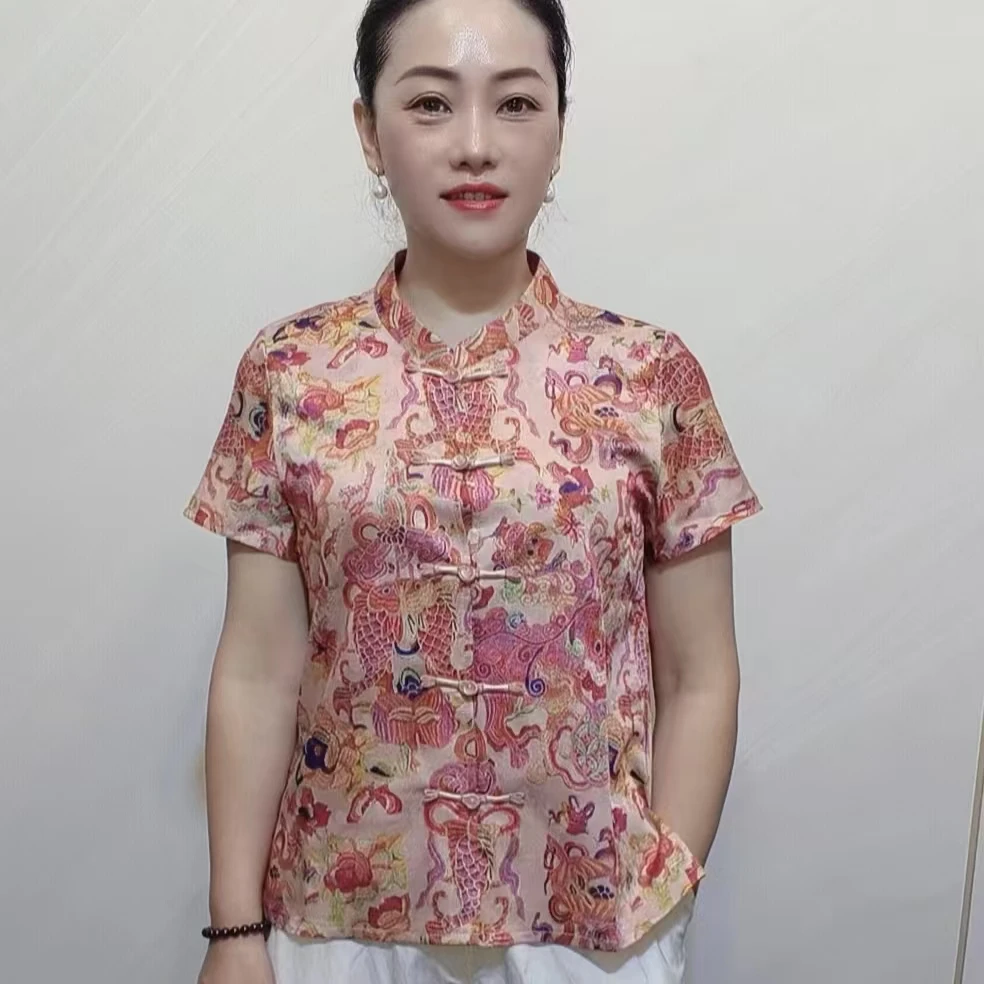 新中式立领盘扣上衣