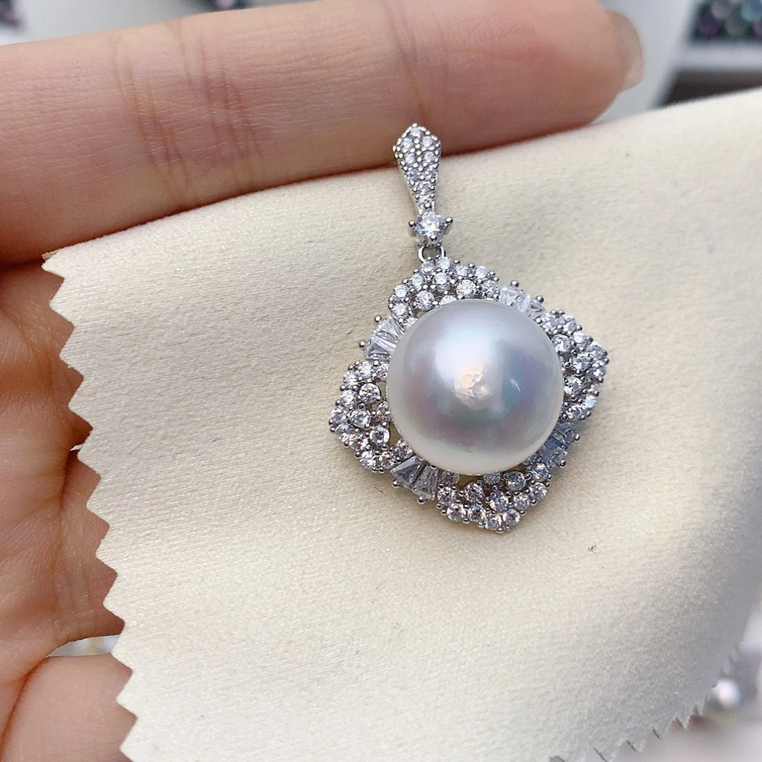 颈饰海水珍珠银S925镶嵌W56