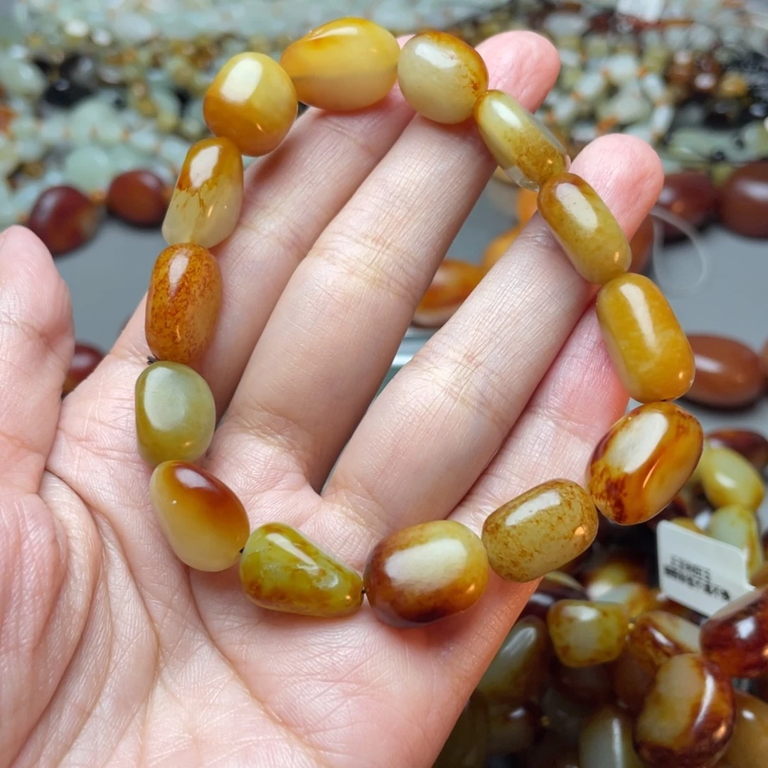 和田玉未镶嵌手链