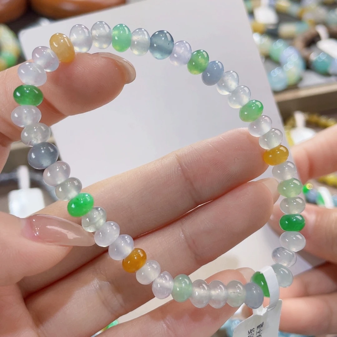 未镶嵌手链翡翠冰算盘