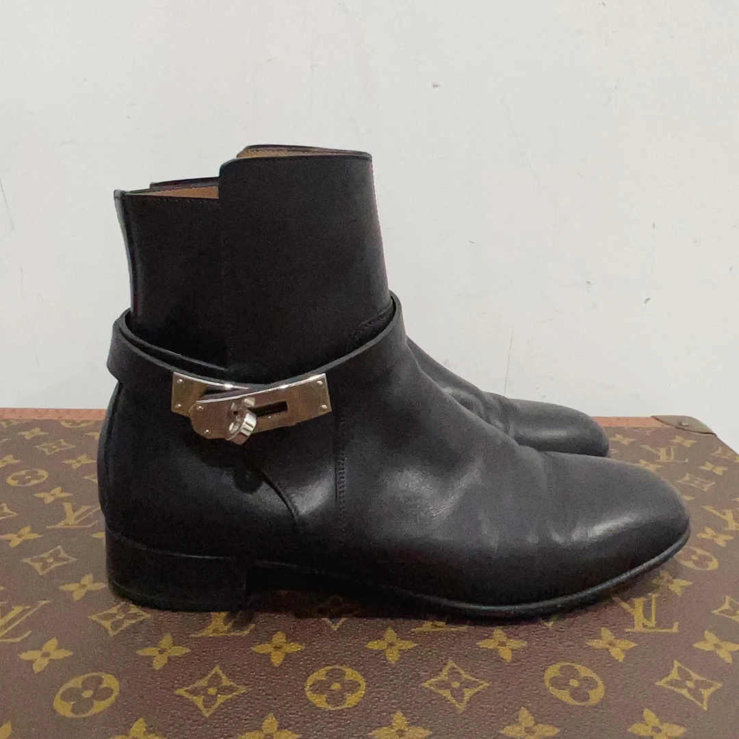 99新 Hermes/爱马仕 短靴 尺码36 成色看直播 GSS25268
