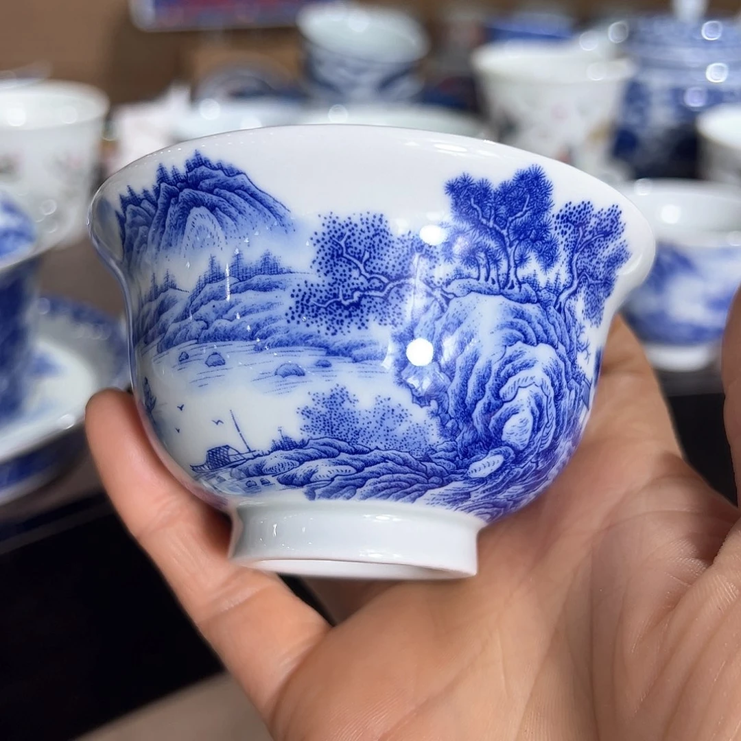 盖碗全场七景德镇景德镇景德镇陶瓷艺术