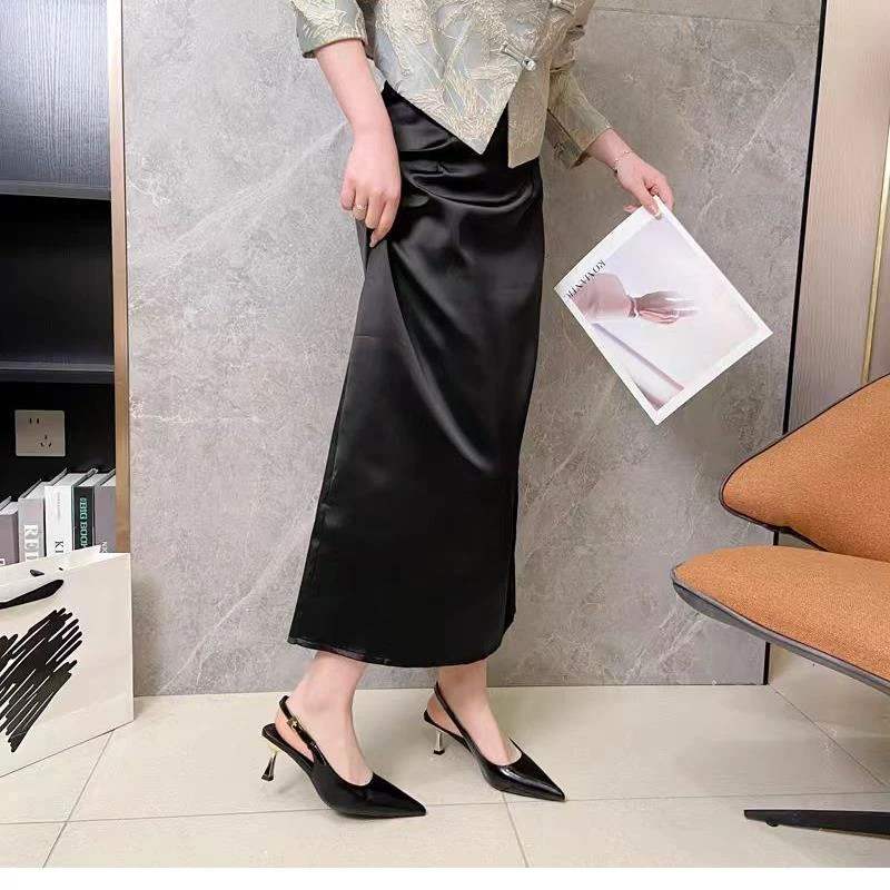 4B532 新款时尚夏季法式气质外穿包头凉鞋