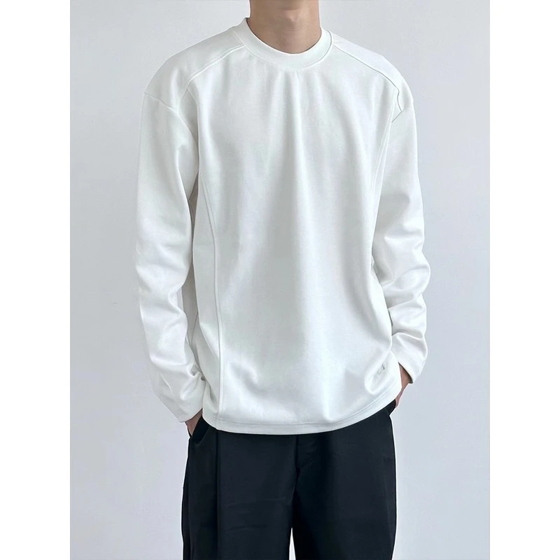 DeweLvum匠心制作！！一眼就爱上!新款重磅运动休闲宽松长袖t恤男潮