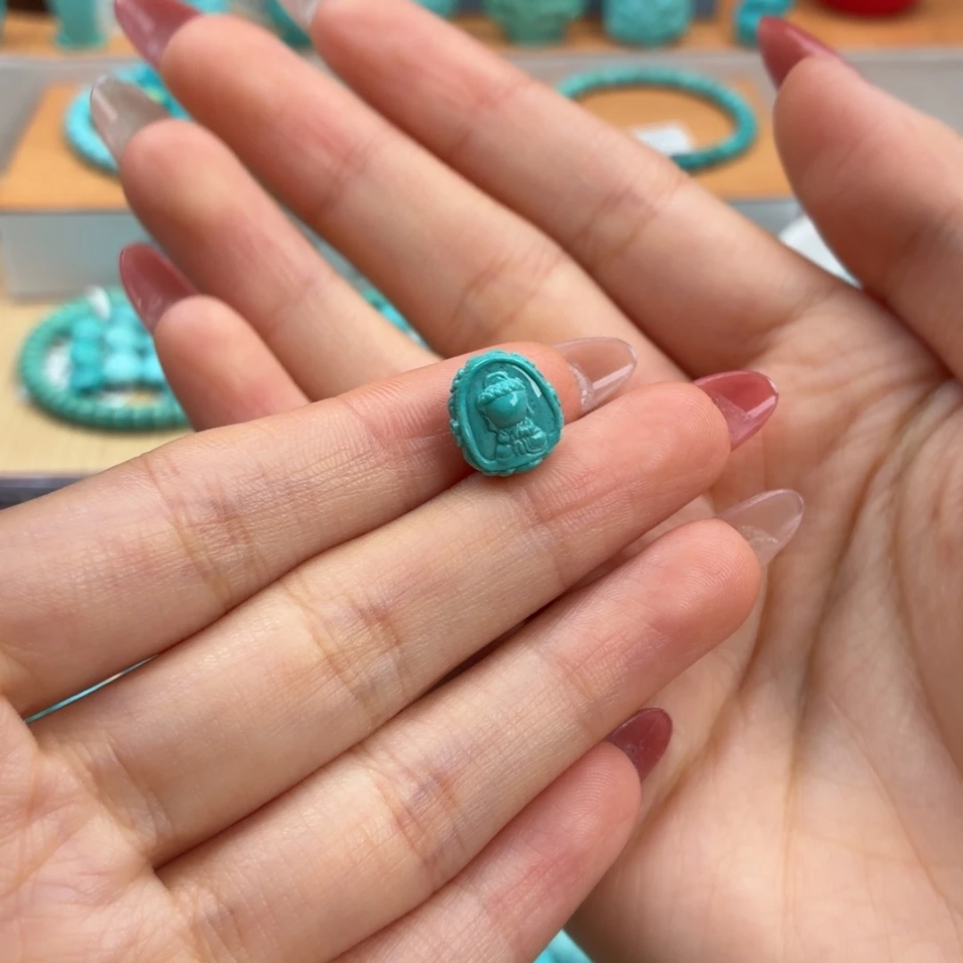 橘****绿松石未镶嵌珠宝奇石特价