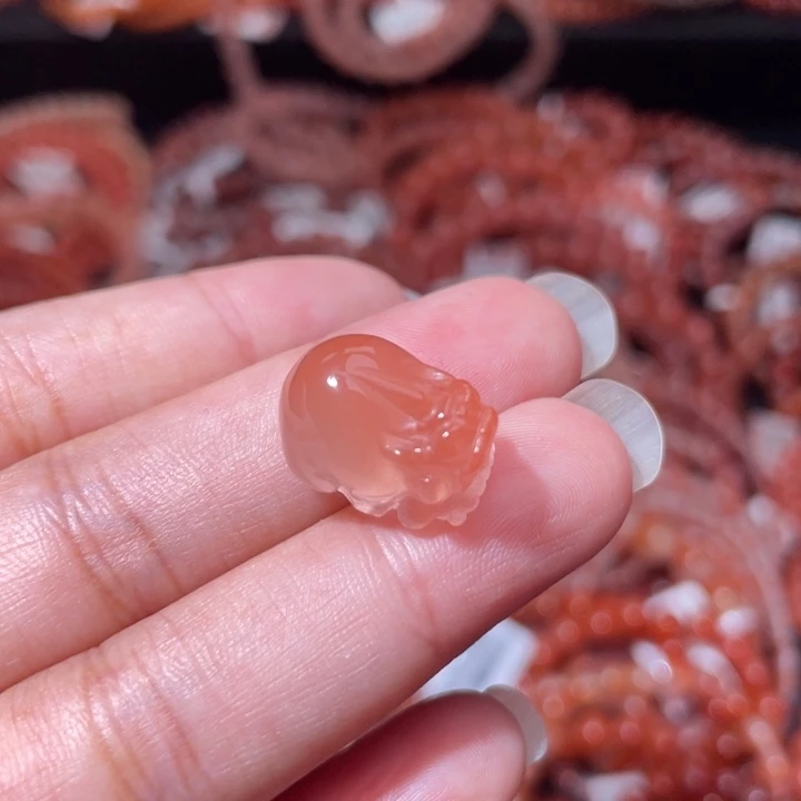 南红玛瑙貔貅打孔备注1456未镶嵌