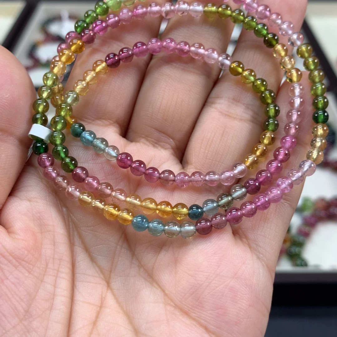 未镶嵌手链碧玺4.2左右