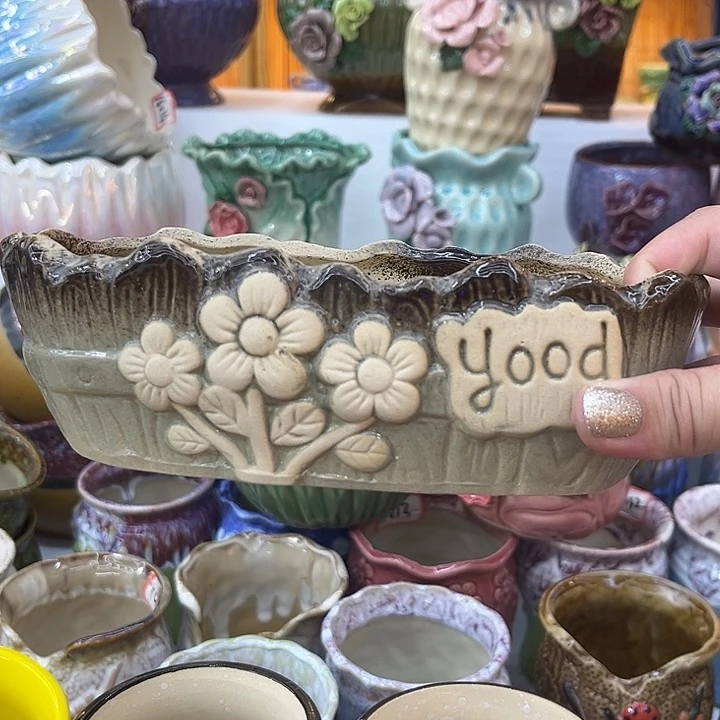 福利品。9.99包邮陶瓷花盆