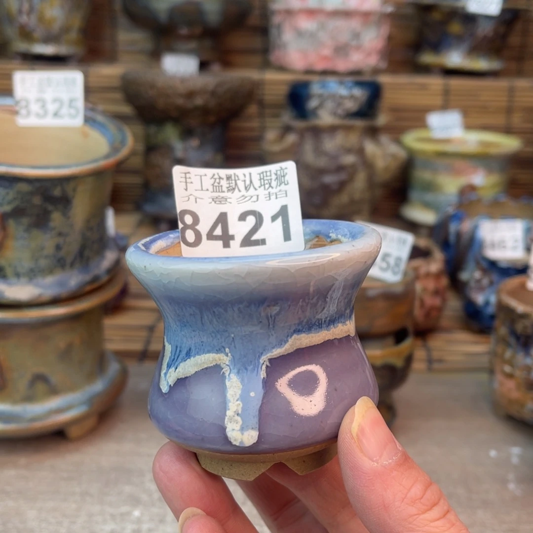 手工花盆默认瑕疵完美者勿拍