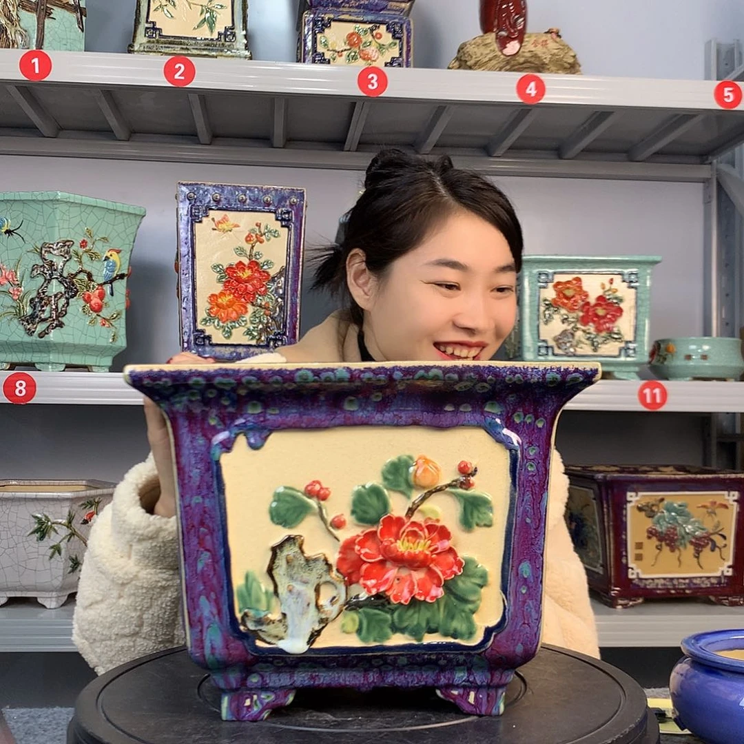 无铅玻璃唐**婉石湾石湾盆石湾盆石湾盆