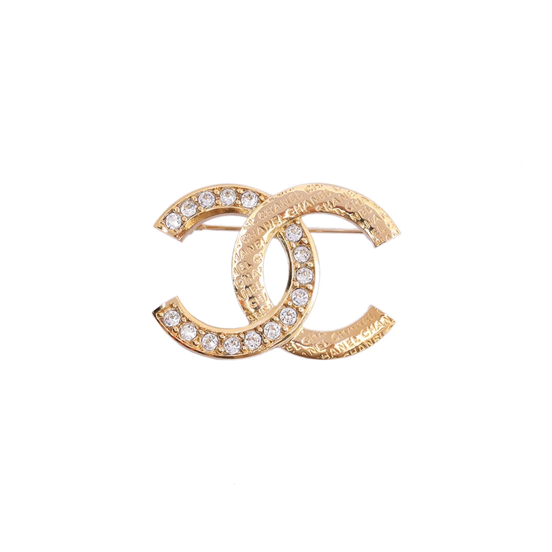 全新未使用 Chanel/香奈儿 【小花念念】24P双C满字母LOGO 胸针