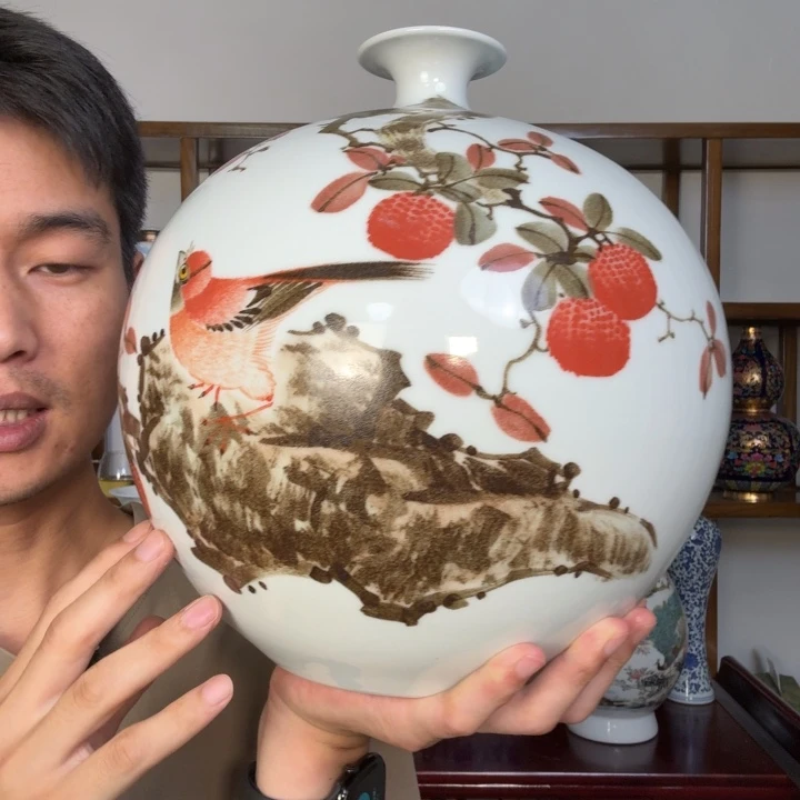 摆件景德镇陶瓷花瓶摆件