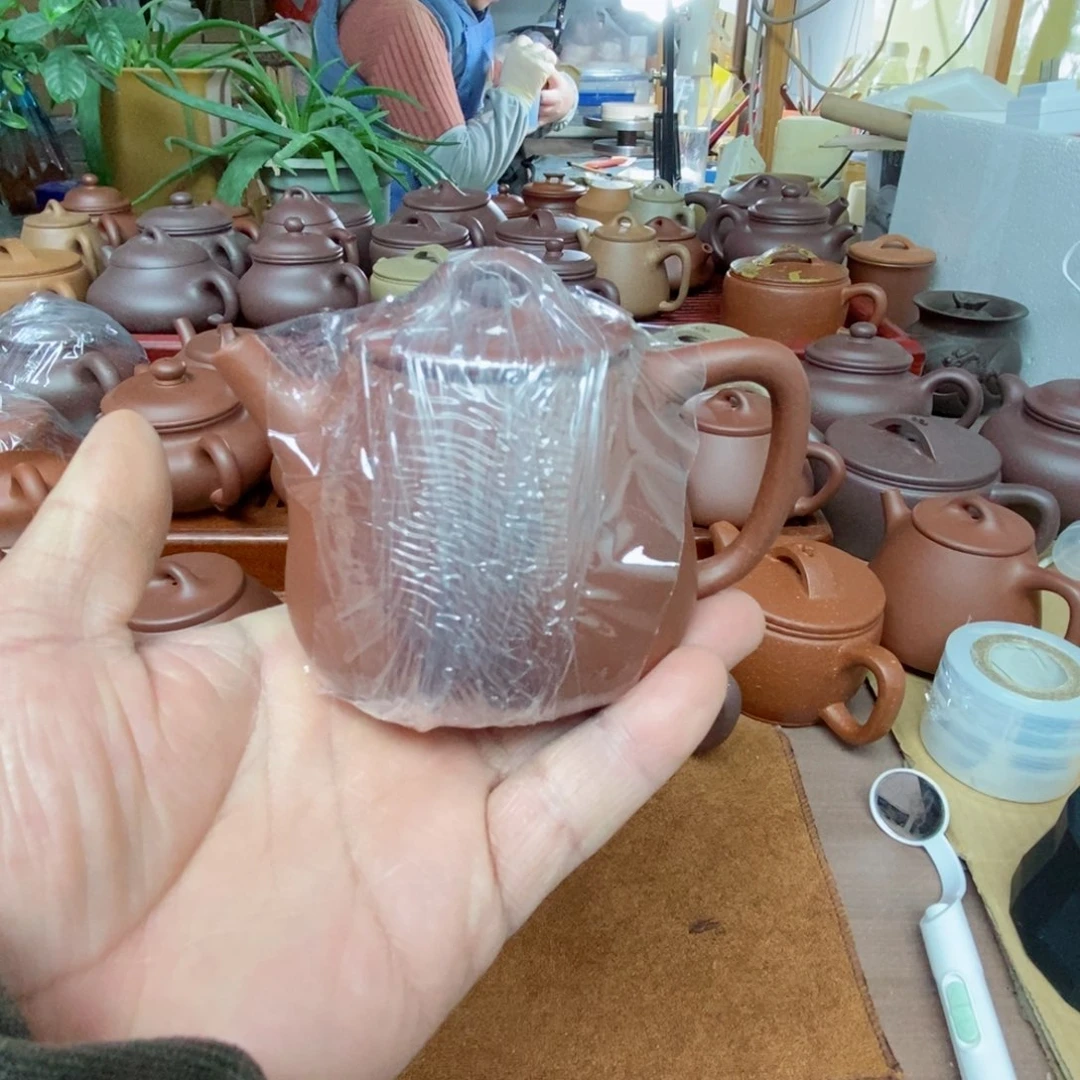 紫砂茶壶傅*＂底漕青零添加石瓢壶不是半手工壶假一赔十